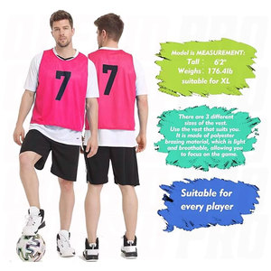 Team Pinnies Scrimmage Vests Practice Jersey for Men Breathable <b>Training</b> <b>Bibs</b> Lightweight Mesh Sports Jersey Soccer Basketball - Product Image 2