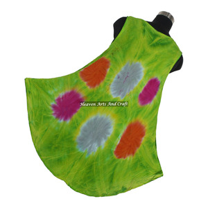 Robe longue élégante en rayonne tie-dye sans manches pour soirée, club, robe parapluie pour femme, robe sexy pour femmes - Product Image 2