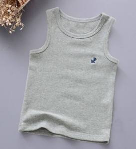 Camiseta sin Mangas Informal para Niños, 100% Algodón, para Niños y Niñas Pequeñas - Product Image 4