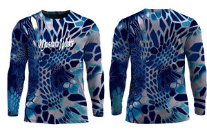 เสื้อยืดแขนยาวสำหรับฤดูใบไม้ผลิและฤดูใบไม้ร่วง แบบยูนิเซ็กซ์ คอกลม ป้องกันรังสียูวี 50+ ระบายอากาศได้ดี แห้งเร็ว เหมาะสำหรับเล่นกีฬาและสวมใส่ลำลอง ผลิตจากโพลีเอสเตอร์ 100% - Product Image 5