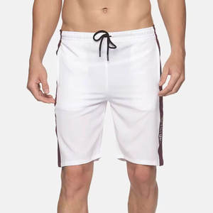 Pantalones Cortos Deportivos Blancos para Hombre, Ligeros, con Cordón, Ropa Casual Activa de Verano - Product Image 1