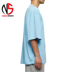 T-shirt ample grande taille 100 % coton épais 260 g/m² style hip-hop décontracté pour homme avec technique de surfaçage haute qualité personnalisée 2026 - Product Image 3