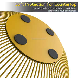 Premium Gold Wire Metal <b>Fruit</b> Bowl <b>for</b> Modern Kitchen and Dining Room Use - Product Image 3