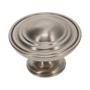 Stylish Satin Nickel Color <b>Brass</b> Solid <b>Brass</b> Cabinet <b>Knobs</b> Durable Modern Classic Bedroom Room And Hotel Home Interiors - Product Image 1