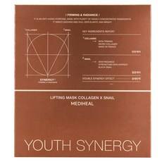 Masque liftant Mediheal Youth Synergy anti-âge pour le visage avec collagène et peptides, 1 pièce, lot de 5, prix réduit - Product Image 1