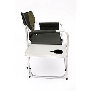 Sedia da Regista Pieghevole Leggera a 2 Pezzi con Tavolino Laterale e Tasche Portaoggetti, Imbottita per Interni/Esterni - Product Image 5
