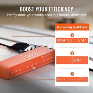 Set di 16 Blocchi di Misurazione di Precisione per Falegnameria con Marcature Laser Chiare, Blocchi di Impostazione e Strumento per lo Stoccaggio - Product Image 4