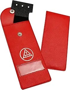 Étui de rangement pour bijoux de la franc-maçonnerie de qualité supérieure – Portefeuille de transport en cuir avec doublure douce pour franc-maçon - Product Image 2