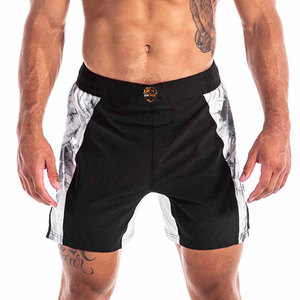 Men MMA Fight <b>Shorts</b> Front Lightweight Quick Dry Durable Polyester/Cotton Comfortable Flexible Training Martial Arts <b>Grappling</b> - Product Image 1