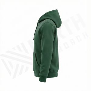 Sudadera con capucha y cremallera para hombre, estilo casual urbano, de forro polar suave y cálido, con bordado, talla grande, personalizable, para otoño - Product Image 3