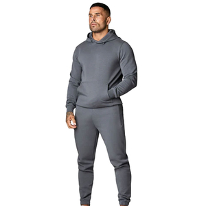 Survêtement polaire unisexe surdimensionné 2 pièces personnalisé pour homme, à capuche, style streetwear, respirant, grande taille, hiver, imprimé - Product Image 1