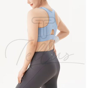 Best Selling Plus Size High Support Running Quick Dry Four-Way <b>Stretch</b> Fitness Sports <b>Bra</b> Women Workout Seamless Yoga <b>Bra</b> Front - Product Image 3