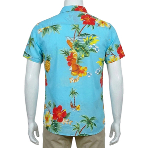 เสื้อเชิ้ตชายหาดฮาวายลายหัวกะโหลกเสือ แขนสั้น ทรงหลวม ติดกระดุม สไตล์ไฮสตรีท ระบายอากาศ แห้งเร็ว 100% - Product Image 2
