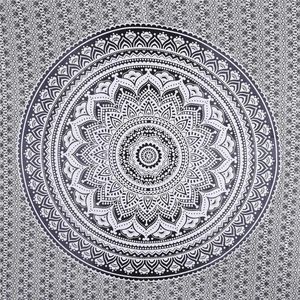 Colcha Mandala para Cama Individual, Tapiz Bohemio de Algodón Hecho a Mano, Decoración del Hogar por Proveedores Indios - Product Image 5