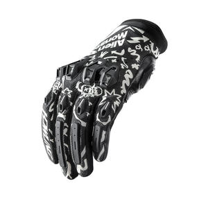Black Insulated Polyester Motocross Riding <b>Gloves</b> Full Finger Protective Breathable Non Slip Pull Motorcycle Outdoor Cycling - Product Image 3