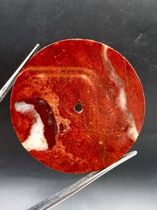 Esfera de Reloj de Jaspe Rojo de 39 mm y 1 mm, Esfera de Reloj con Piedras Preciosas, Esfera de Reloj Mecánica Personalizada con Patrones Minerales Más Oscuros - Product Image 1