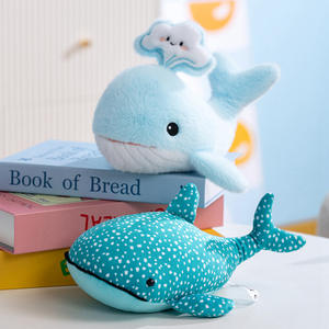 Juguetes de Peluche Súper Lindos para Niños, de Algodón PP Suave, Serie Océano, Peluche de Ballena Adorable, Muñeco de Peluche Bordado para Aliviar el Estrés - Product Image 3