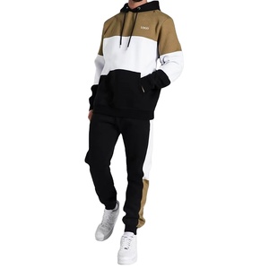 Alta calidad, lo último en chándales de bloque de color 2025 para hombres, Jogging, logotipo personalizado, venta al por mayor, nueva sudadera, conjunto de chándal para hombres - Product Image 1