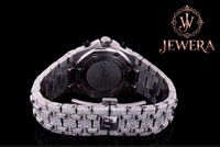 Reloj Cronógrafo de Lujo para Hombre JEWERA, Alta Calidad, Caja con Gemas y Piedras, Correa de Acero Inoxidable, 41 mm, Movimiento Automático, Cristal Analógico