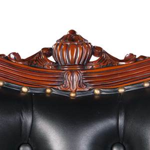 Sillón Clásico Hecho a Mano con Tapicería de Madera de Caoba Sólida para Sala de Estar, Oficina en Casa y Dormitorio - Product Image 4