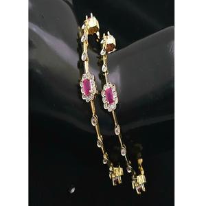 Bracelets de créateur de qualité supérieure Radiant, finition or blanc, avec un look traditionnel, en moissanite et en laiton, pour femmes, à porter lors de mariages - Product Image 2