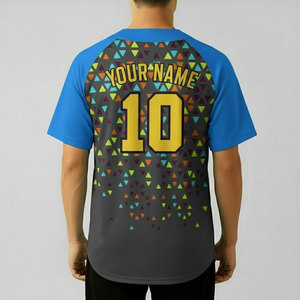 Ensemble uniforme de baseball unisexe, maillot et pantalon, 100% polyester, taille élastique, séchage rapide, anti-UV, personnalisable avec le nom de l'équipe - Product Image 3