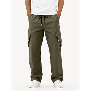 Pantalones Cargo Modernos para Senderismo al Aire Libre, Estilo Casual, Tela Cómoda, Cintura Elástica, Múltiples Bolsillos, Marca Solid Trader - Product Image 4