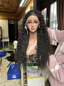 200 Density HD Swiss Peruvian Lace Front Hair <b>Wig</b>, Cuticle Aligned Glueless Full Hd Lace Frontal <b>Wig</b>,Curly <b>Wig</b> for <b>Black</b> Women - Product Image 4
