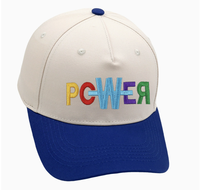 Casquette de baseball trucker color block tendance avec logo brodé personnalisé, visière contrastante, réglable, style streetwear décontracté