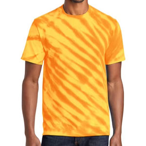 Camiseta transpirable 100% algodón con efecto tie-dye para hombre, corte holgado, estampada, en oferta, diseño único, OEM, personalizada, cuello redondo. - Product Image 1