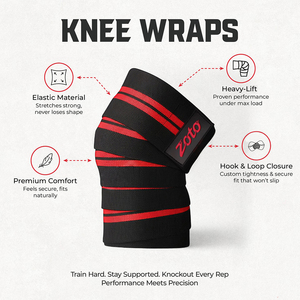Bandes de compression élastiques robustes pour genoux 2m 3m – Soutien pour la force athlétique, les squats, les soulevés de terre, l'haltérophilie et l'équipement de gym - Product Image 6