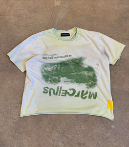 100% Cotton Men's Short Sleeve T-Shirt Heavy GSM Screen Printing Round Neck OEM Summer Fashion Quick Dry Breathable - Product Image 3