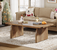 Table basse moderne en bois de style nordique avec tiroirs de rangement, design à panneaux pliables, mobilier de salon, provenance Inde