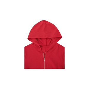 Veste courte en tricot côtelé extensible pour femme, sweat à capuche zippé, coupe ajustée, manches longues, tenue décontractée pour femme - Product Image 4