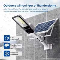 Lampadaires solaires LED intégrés 150W en stock aux États-Unis, nouveau design, aluminium extérieur, étanche IP65, utilisation domestique, modèles 300W et 500W disponibles