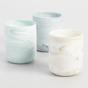 Portavelas de Mármol Blanco, Portavelas de Piedra Natural Hecho a Mano, Cera de Soja, Decoración de Lujo de Alta Calidad, Actividades Religiosas, ARTWARE - Product Image 5