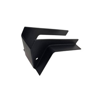 Capot de ventilation en plastique angulaire pour conduits d'air |   Bride d'échappement murale moulée par injection sur mesure |   Boîtier de ventilation pour machines industrielles - Product Image 1