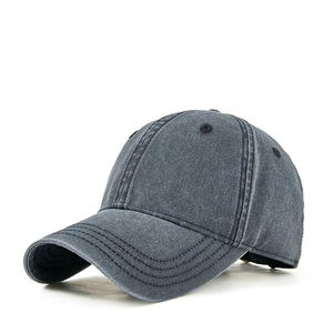 Wholesale Washed Grey Baseball Cap Vintage Distressed Cotton Adjustable <b>Dad</b> <b>Hat</b> Custom Logo Casual Outdoor Cap Unisex Wholesale - Product Image 1