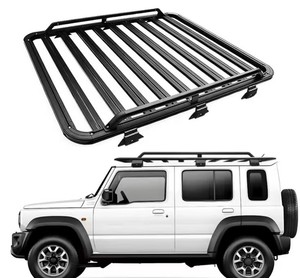 แร็คหลังคาอลูมิเนียมอัลลอยสำหรับ <span class=keywords><strong>Suzuki</strong></span> Jimny JB64 JB74 ปี 2018+ เคลือบผง E-Coating สำหรับออฟโรด รับน้ำหนักได้ 200 กก. น้ำหนักเบา ทนทาน - Product Image 1