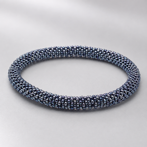 Bracelets de mode classiques unisexes multicolores en fil de coton tissé avec perles de verre du Népal, faits à la main au crochet, 18 cm, vente en gros - Product Image 6