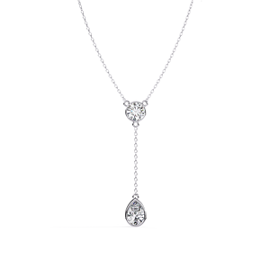 สร้อยคอจี้เพชรทรงหยดน้ำสุดหรูทันสมัย ได้รับการรับรองจาก IGI ทองคำแท้ 14K เหมาะสำหรับผู้หญิง สวมใส่ในงานปาร์ตี้ หรูหรา - Product Image 3