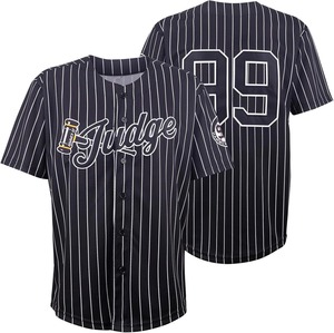 Camiseta de Béisbol Negra con Rayas para Hombre, Número 99, Personalizada, Manga Corta, Transpirable, Uniforme - Product Image 1