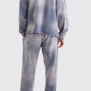 Ensemble de survêtement pour homme avec sweat-shirt à capuche tie-dye, pantalon de jogging décontracté long avec poches latérales, coton respirant, vêtements d'automne - Product Image 5