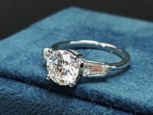 1.5CT Certified Round Brilliant Cut Diamond 14K Solid Gold Three Stone Engagement <b>Wedding</b> Gift Anniversary <b>Ring</b> - Product Image 4