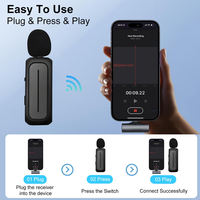 Microphone cravate sans fil portable USB Type C à condensateur, en forme de 8, pour enregistrement, smartphone, iPhone, iPad, jeux
