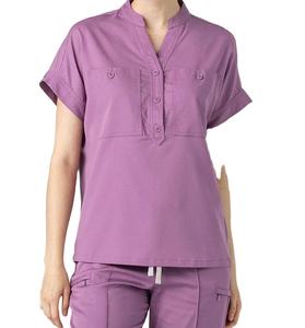 Vêtements médicaux très vendus, uniformes pour hommes et femmes, ensembles d'uniformes pour infirmières, col montant, manches courtes, ensembles d'uniformes médicaux 2026 - Product Image 4