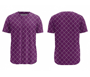 Camiseta de Béisbol Sublimada con Botones Completos – Uniforme Deportivo Profesional con Logotipo y Números Personalizados |   Base de Poliéster Transpirable - Product Image 5