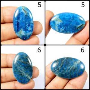 Apatita, Piedra Preciosa Suelta al por Mayor, Lote de Cabujones para Joyería, Precio por Kilo, Color Azul Océano - Product Image 3