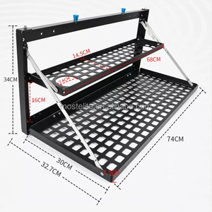 Estante Plegable de Aleación de Aluminio Engrosado para Puerta Trasera de Maletero Mesa de Doble Capa para Portón Trasero Soporte de Almacenamiento para Accesorios de GWM Tank 300 - Product Image 4