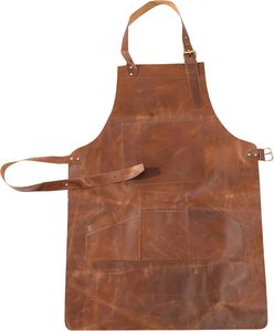 Tablier de soudeur en cuir robuste de haute qualité pour la protection incendie, tablier de travail en cuir durable pour chef avec logo personnalisé - Product Image 3